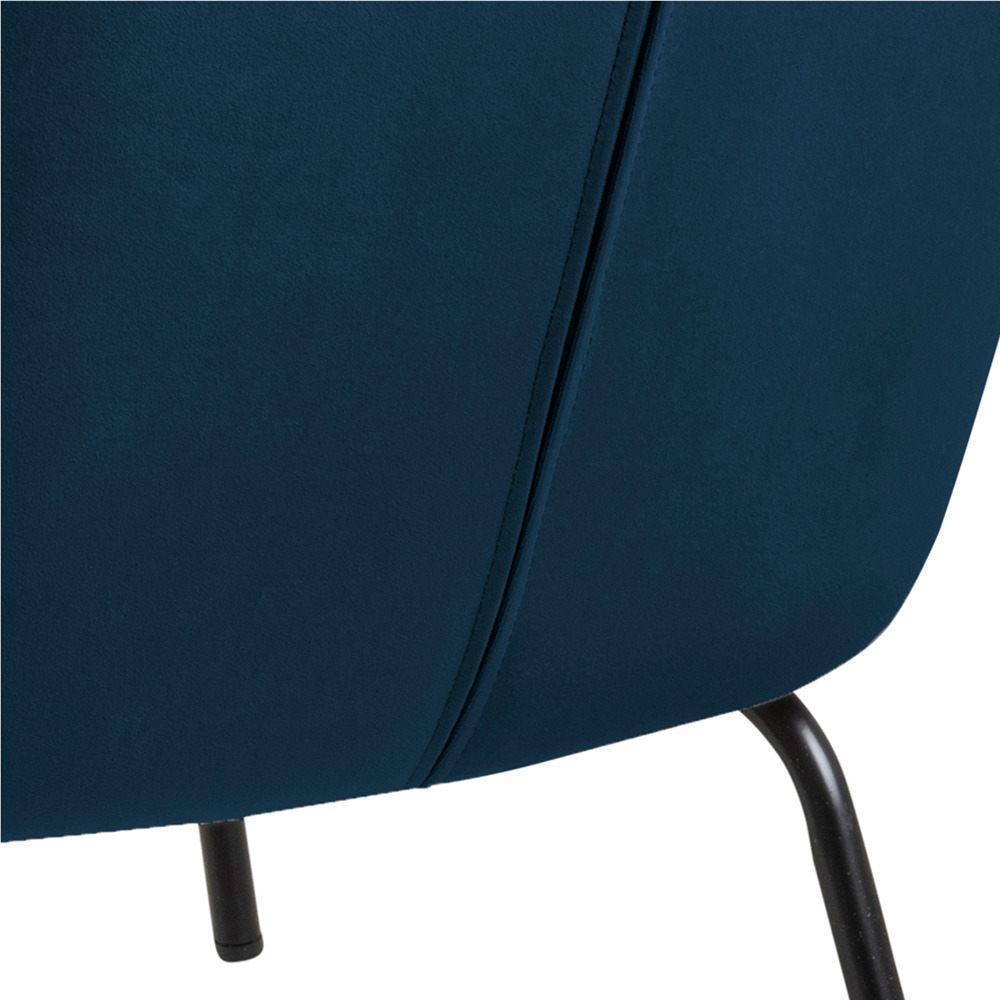 Florence Melissa Navy Blue Lounge Chair Image 6