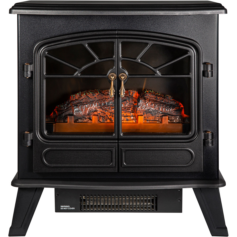 Russell Hobbs Black Electric Stove Fire 1.85KW Image 4