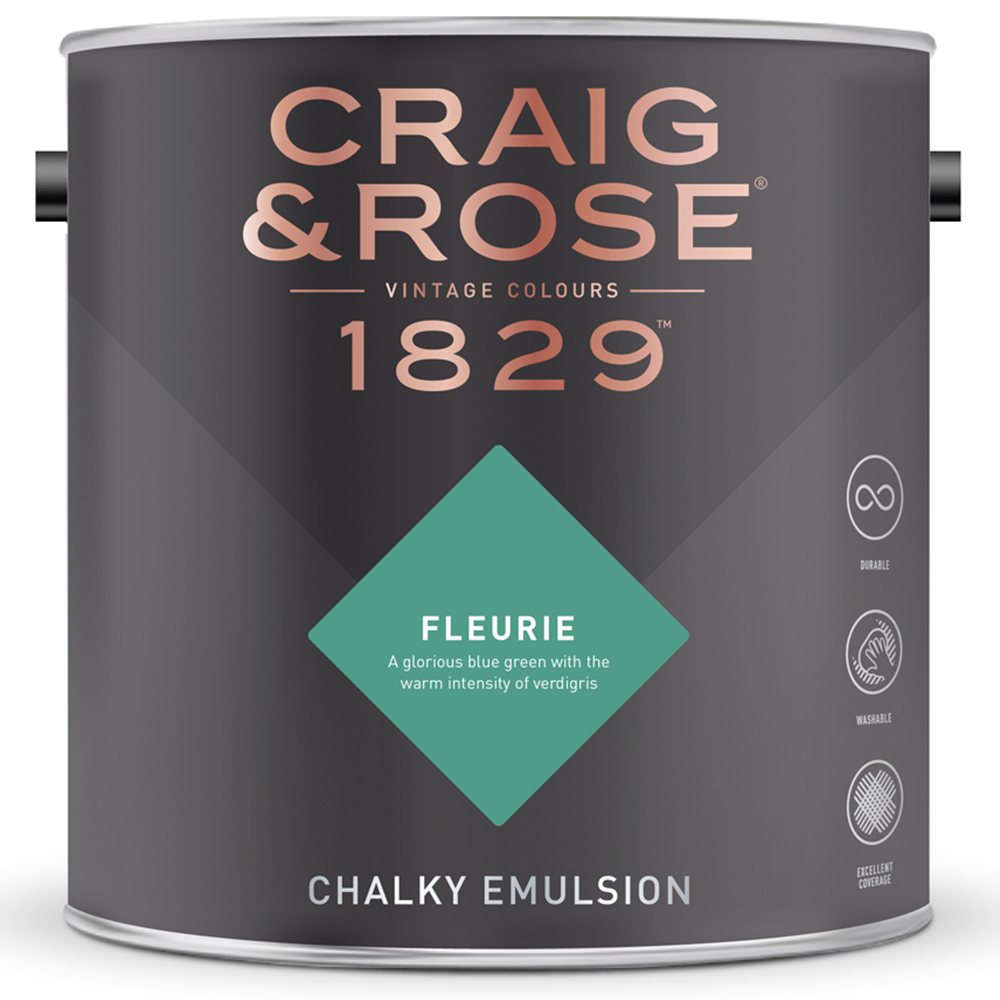 Craig & Rose Walls and Ceilings Fleurie Chalky Emulsion Paint 5L Image 2