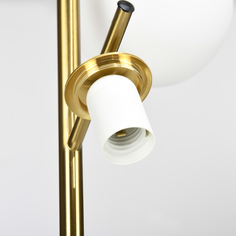 HOMCOM Gold 3 Light Tree Floor Lamp Image 4