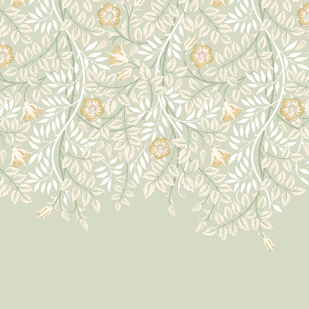 Origin Murals Cascading Rosehip Green Wall Mural Image 2