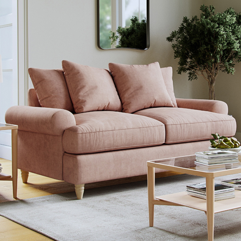 The Jervis 2 Seater Medium Pastel Sofa Homebase
