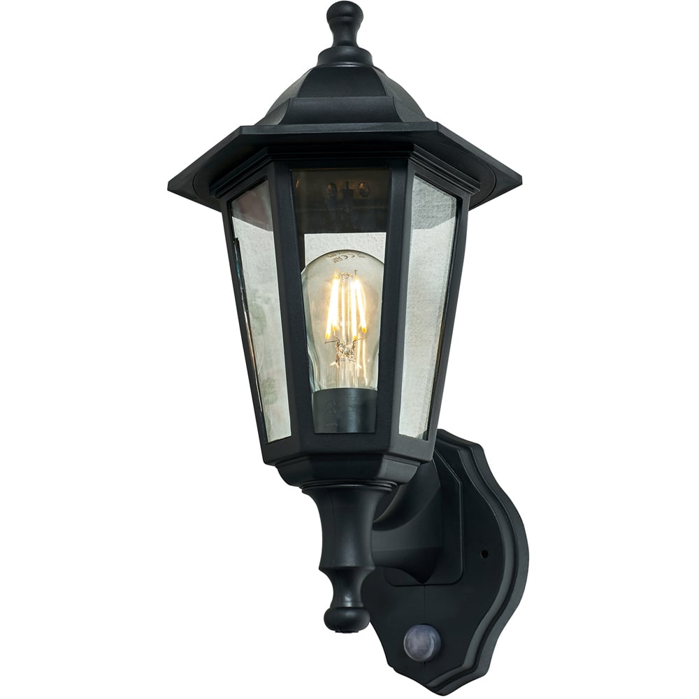 Coast Black Bryden Up and Down Lantern Wall Light with PIR Sensor Image 3