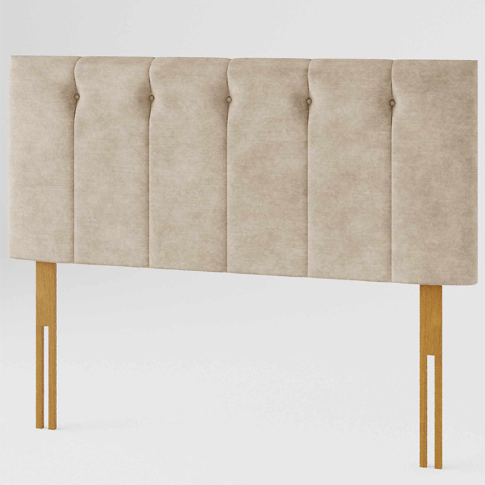 Aspire Furniture Hepburn King Size Natural Soft Touch Linen Headboard Image 2