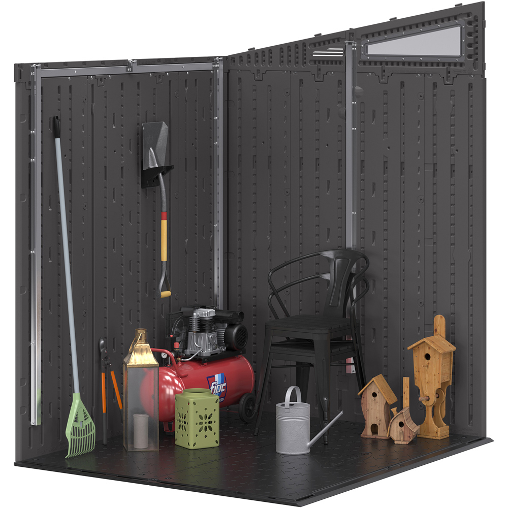 Suncast Modernist 6 x 5ft Double Door Storage Shed Image 3