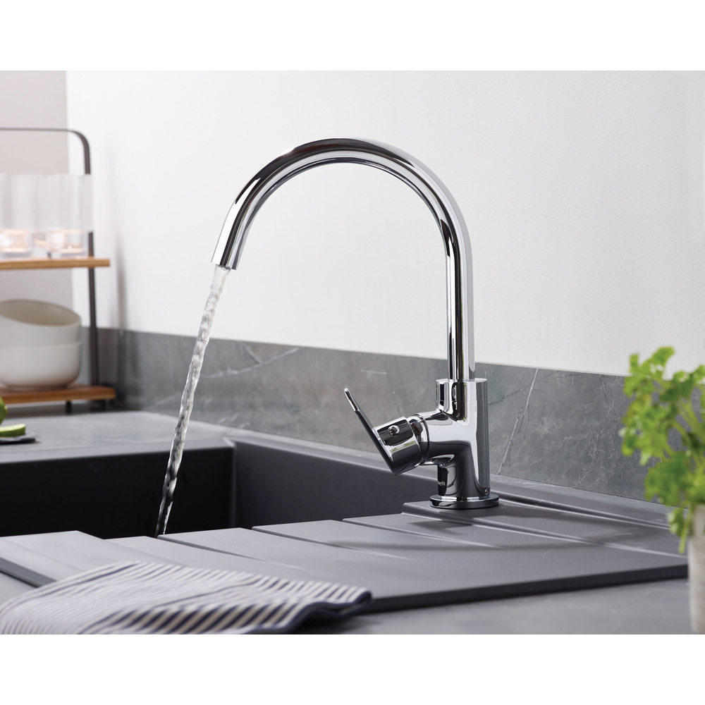 Bristan Raspberry Chrome Easyfit Kitchen Mono Sink Mixer Tap Image 7