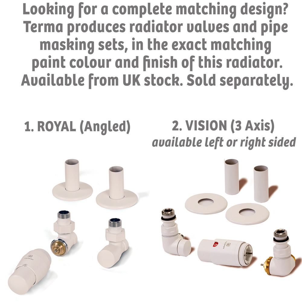 Terma Warp Room 3945 BTU Matt White Radiator 630 x 1045mm Image 8