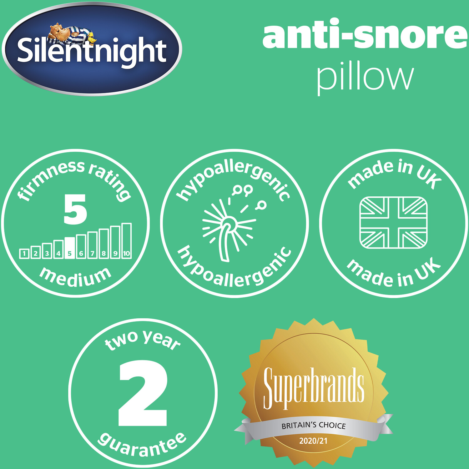 Silentnight Anti-Snore Pillow Image 9