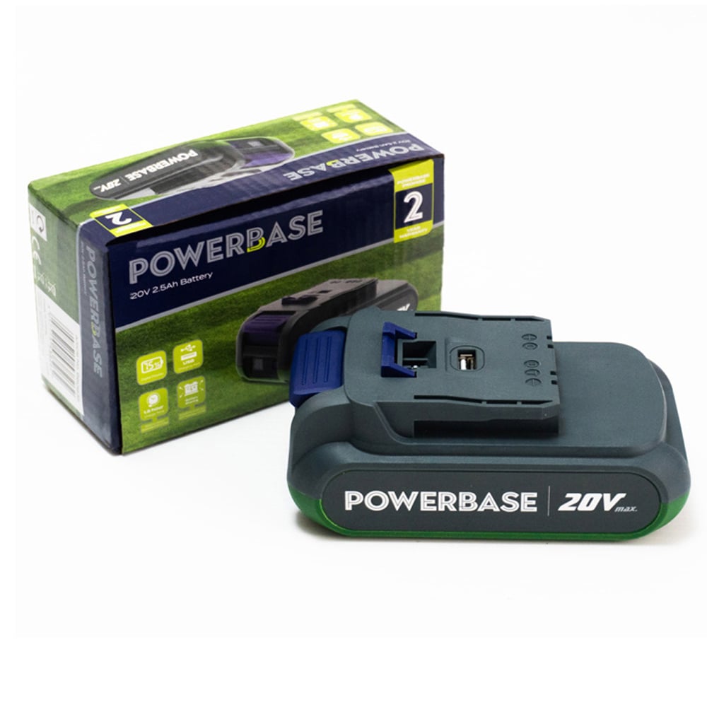 Powerbase 20V 2.5Ah Lithium-Ion Battery with USB-A Output Image 6