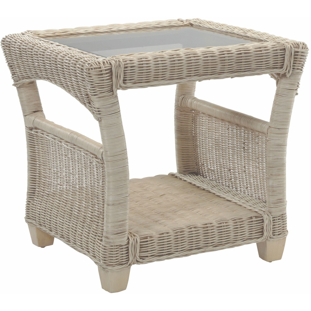 Desser Corsica Natural Wicker Side Table Image 2