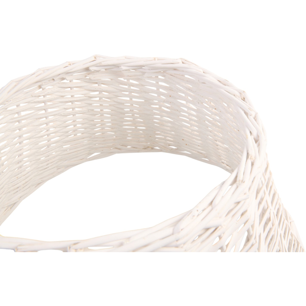 The Winter Workshop White Natural Wicker Tree Skirt Image 3