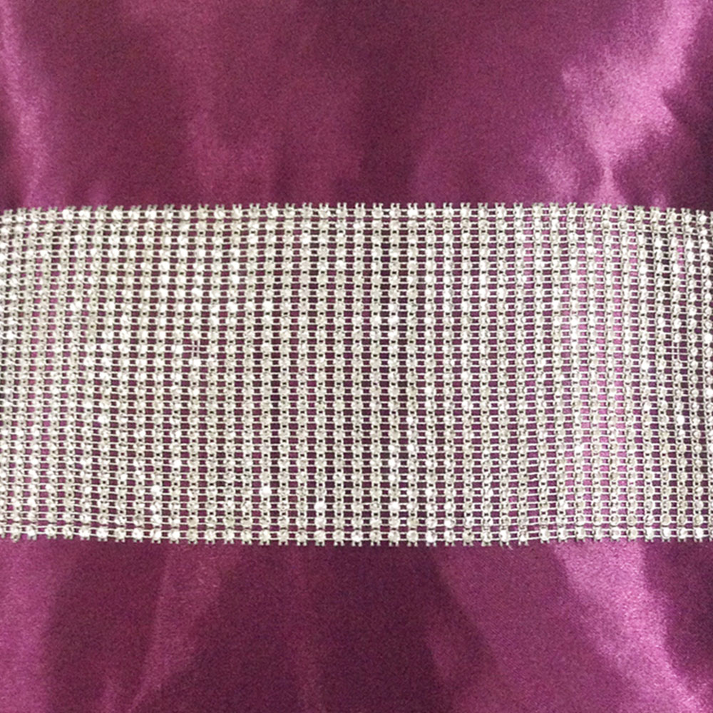 Velosso Manhattan Diamante Plum Filled Cushion 43 x 43cm 2 Pack Image 2