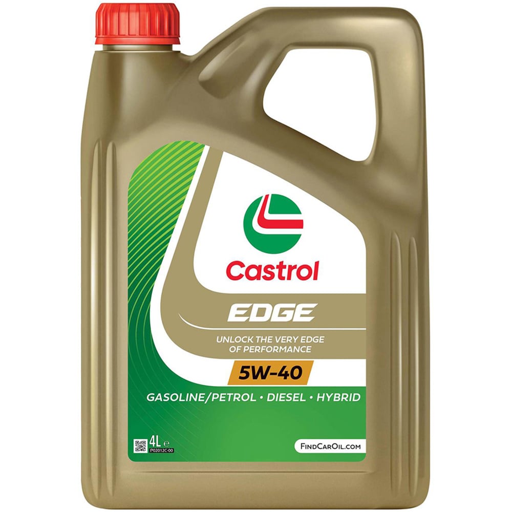 Castrol Edge 5W-40 Fully Synthetic Car Engine Oil with Fluid Titanium 4L Image 1