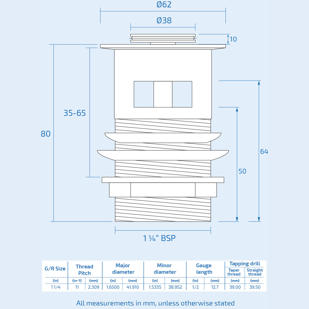 Nes Home Chrome Slotted Basin Waste Pop Up Sprung Plug with Overflow Image 3