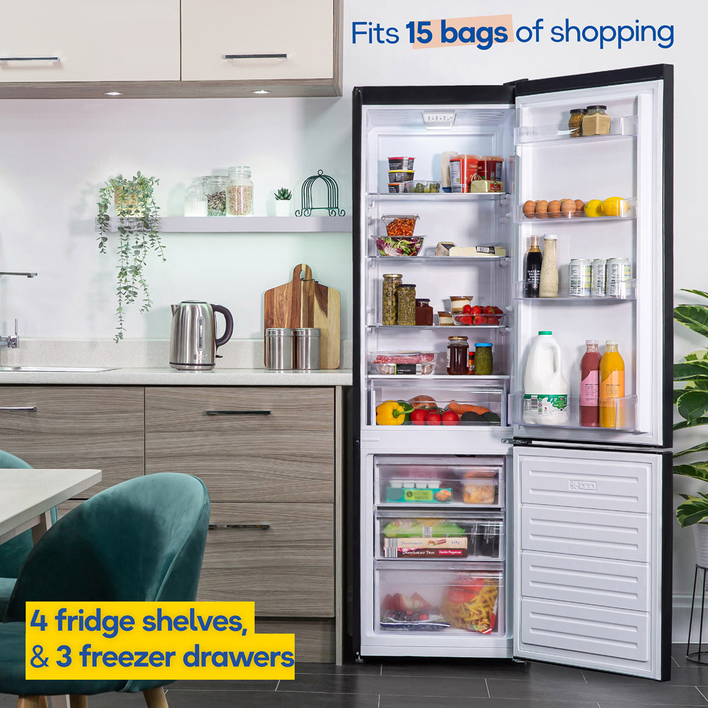 Russell Hobbs RH180FF541E1B Black Static 288L Fridge Freezer Image 6