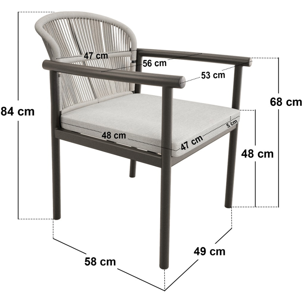 SOLACE+CO Kyla 4 Seater Garden Lounge Set Image 5