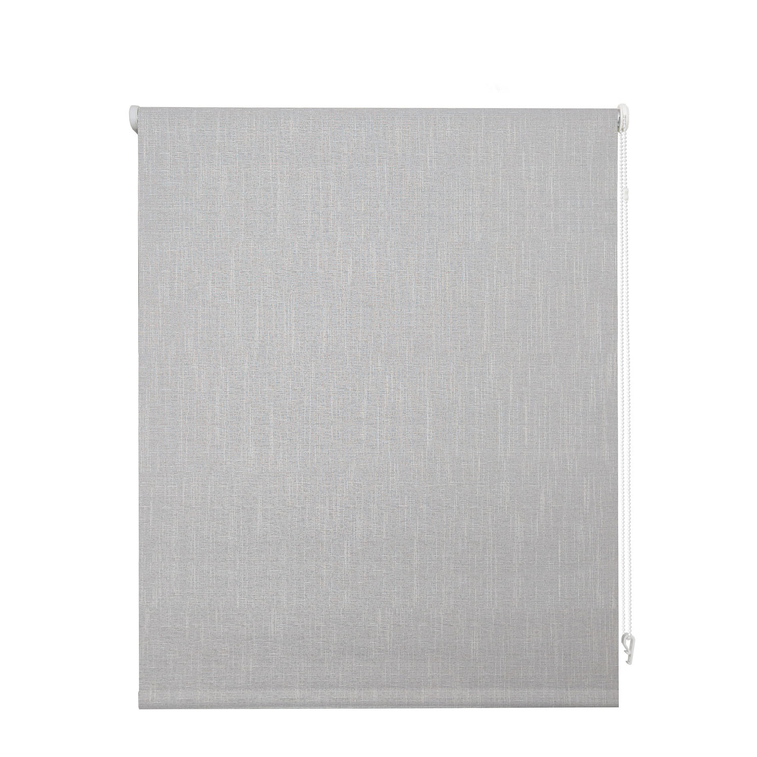 Textured Blackout Blind Linen Silver 120cm Image 5
