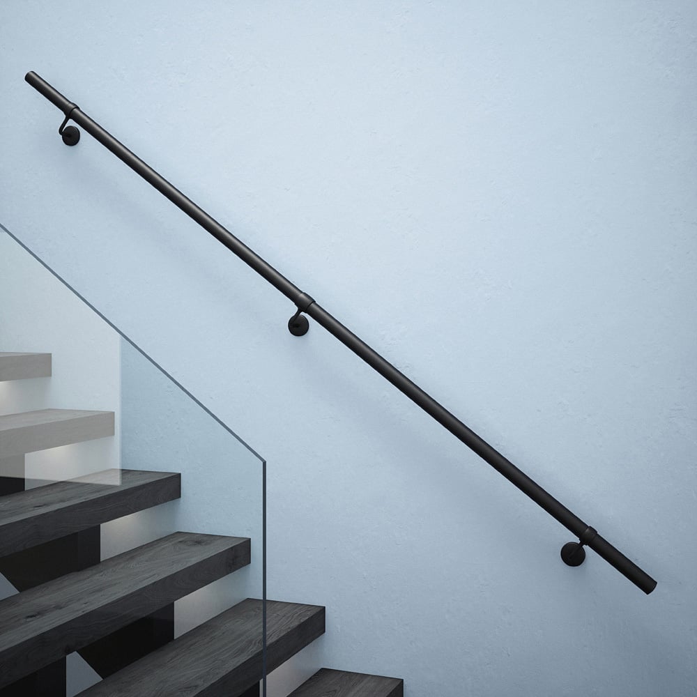 Rothley Matt Black Stair Handrail Kit 2.4m Image 9