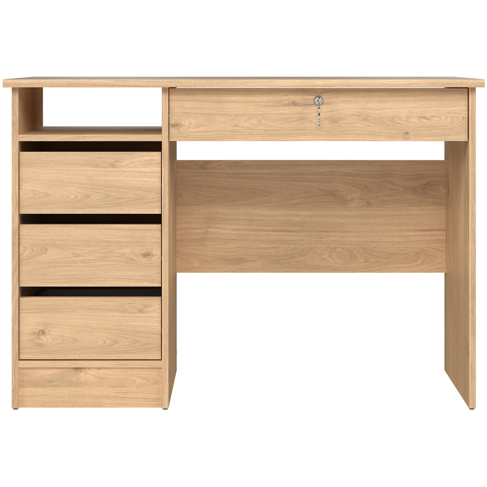 Florence Function Plus 4 Drawer Desk Jackson Hickory Oak Image 5