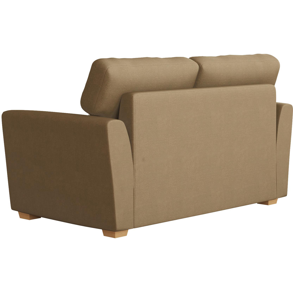 Wendleberry 2 Seater Mink Plush Velvet Fixed Back Sofa Image 4