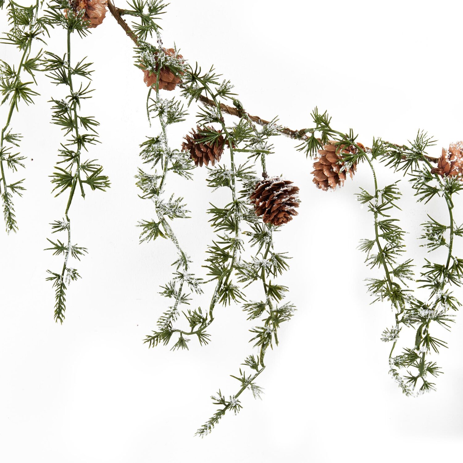 Draping Pinecone Garland - Green Image 3