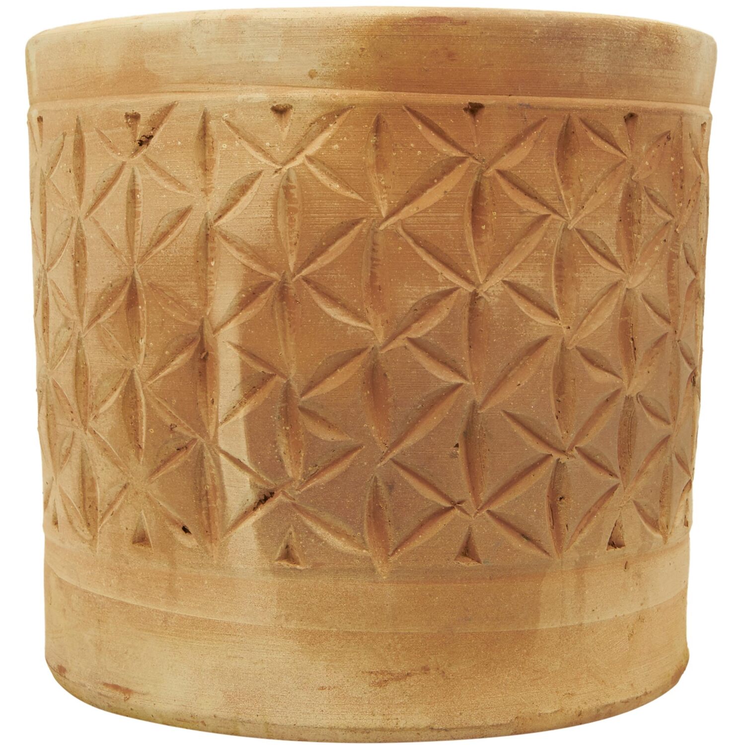 Set of 2 Terracotta Cylinder Pots Image 4
