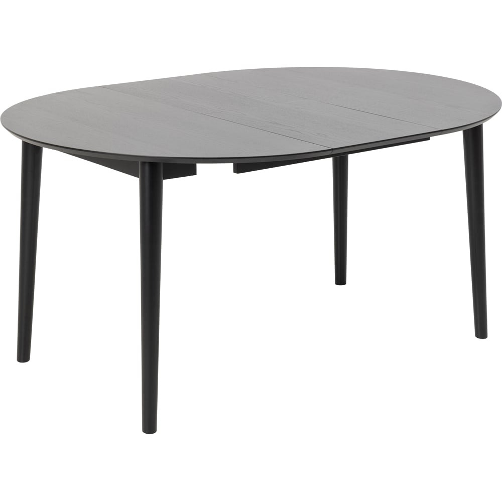 Florence Montreux Cassandra 4 Seater Round Extending Dining Table Black Image 3