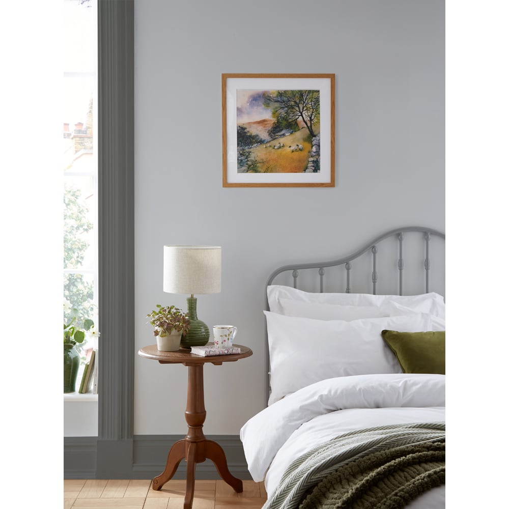 Laura Ashley Sheep in Countryside Landscape Wooden Frame Wall Art 50 x 50cm Image 2