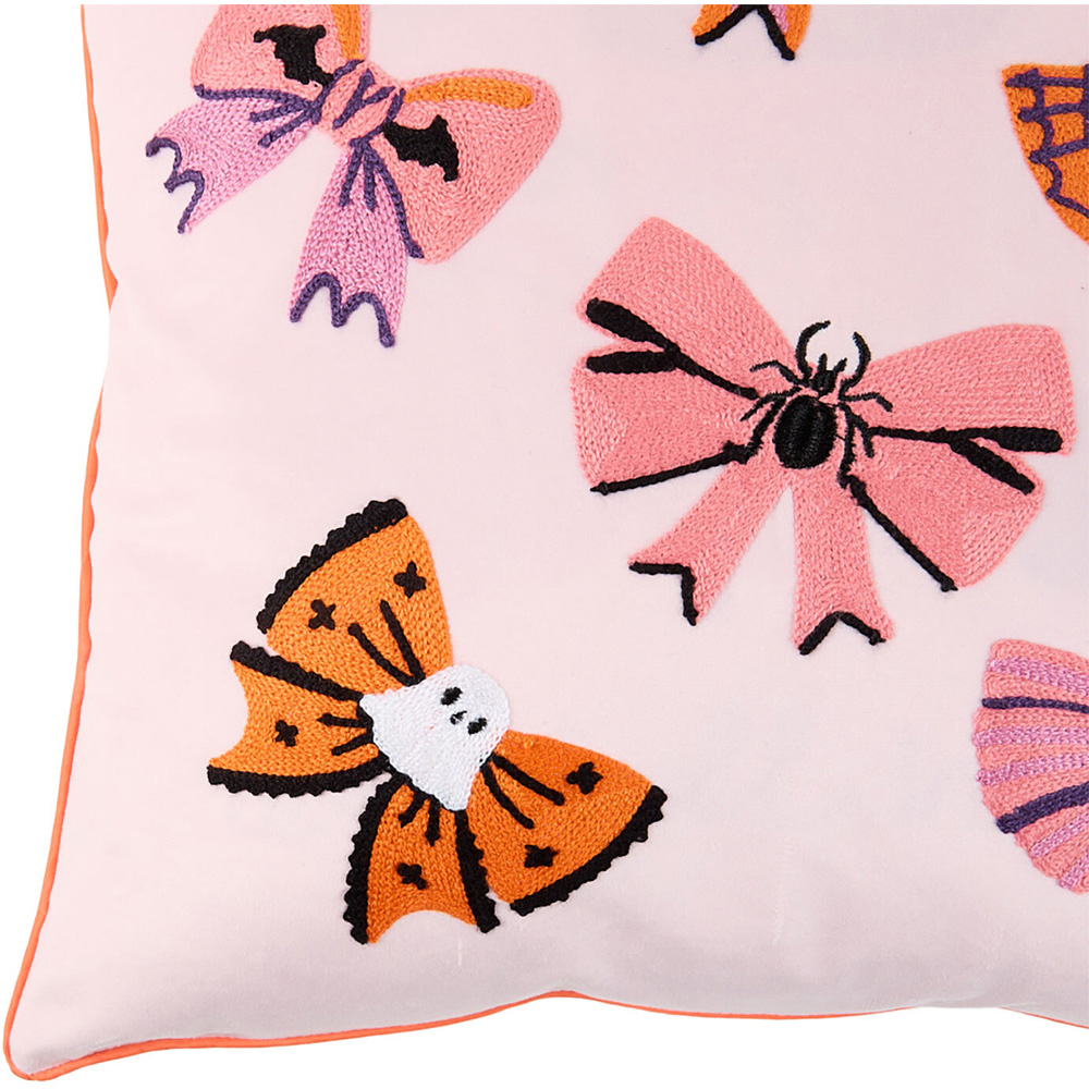 Halloween Bows Cushion Pink Image 4