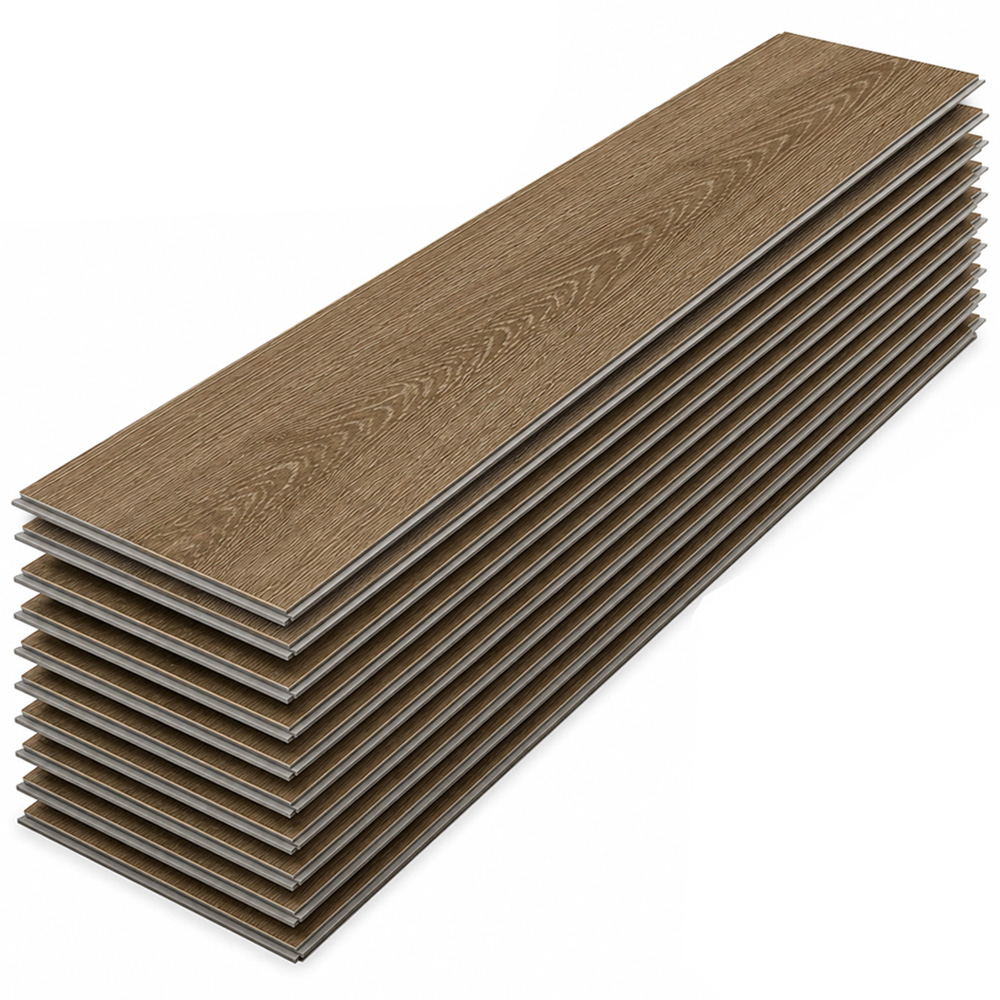 Britwall Natural Oak Herringbone Wood-Embossed SPC Vinyl Flooring 625 x 125mm 20 Pack Image 2