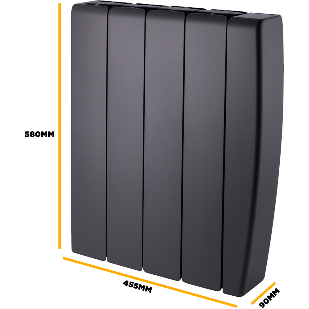 TCP Smart Black Ceramic Electric Radiator 1000W Image 7