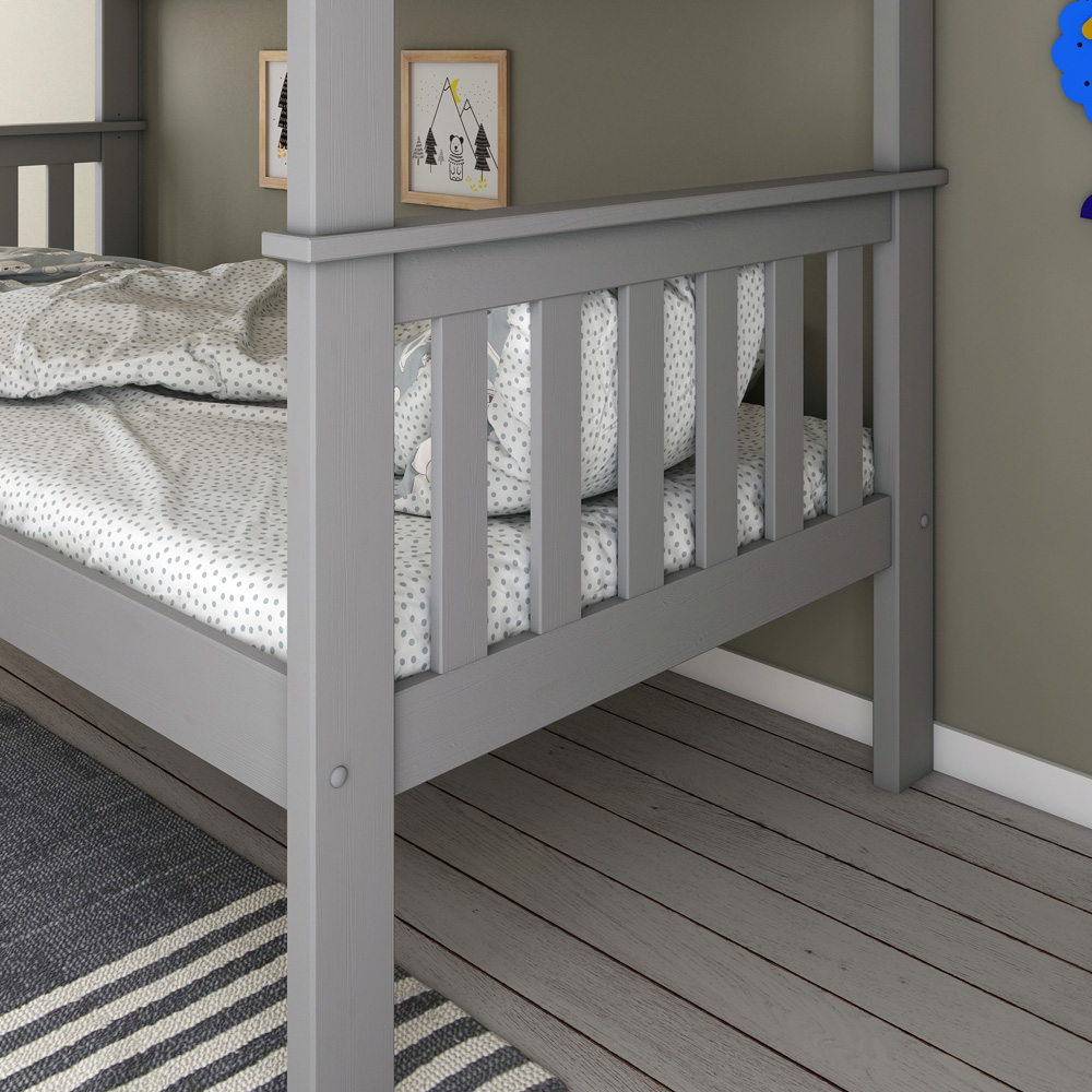 Carra Grey Bunk Bed with Pocket Mattresses Image 5