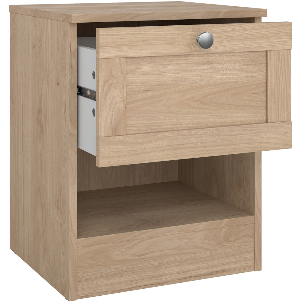 Florence Single Drawer Single Shelf Jackson Hickory Bedside Table Image 4