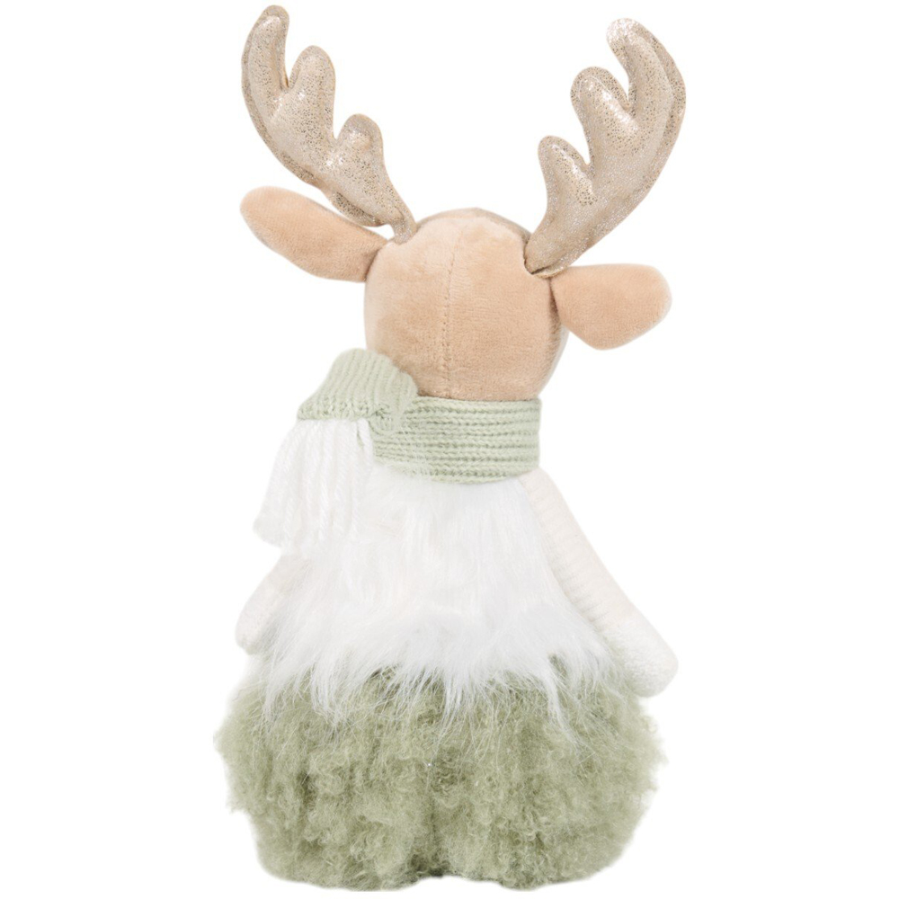 Shelf Sitting Cosy Sage Reindeer Decoration Sage Image 3