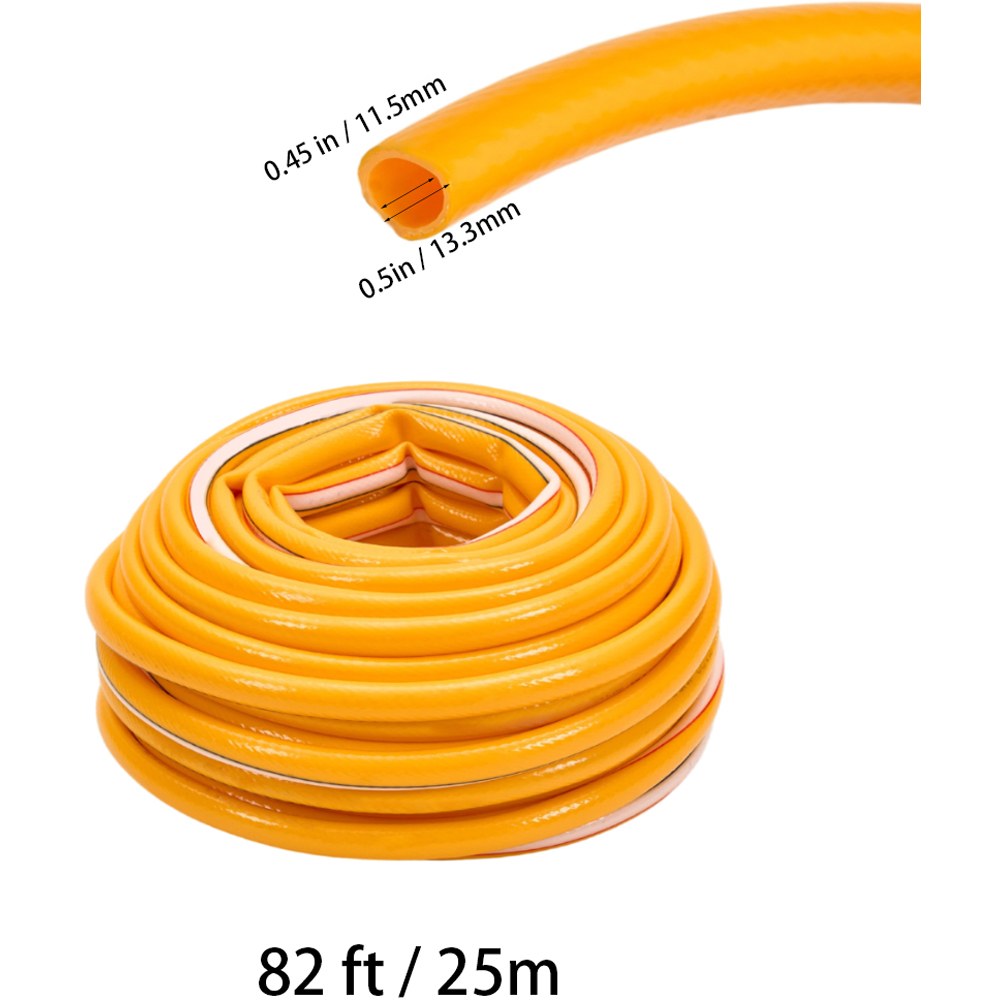 Living and Home 25m Yellow Heavy-Duty Flexible PVC Garden Hose Image 5