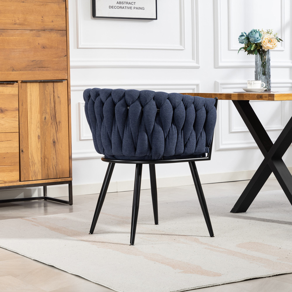 Artemis Home Aneta Set of 2 Denim Dining Chairs Image 6