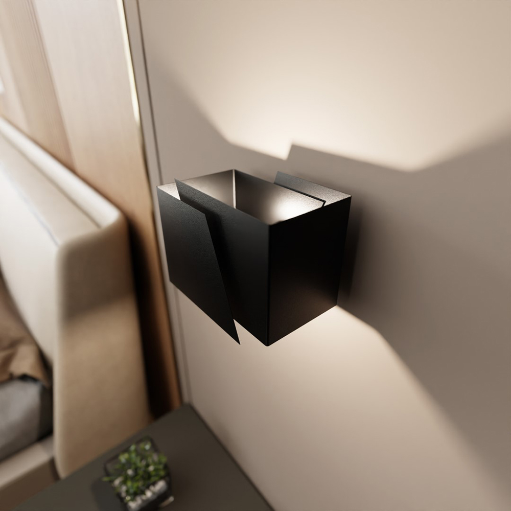 Emibig Frost Black G9 Wall Light Image 4