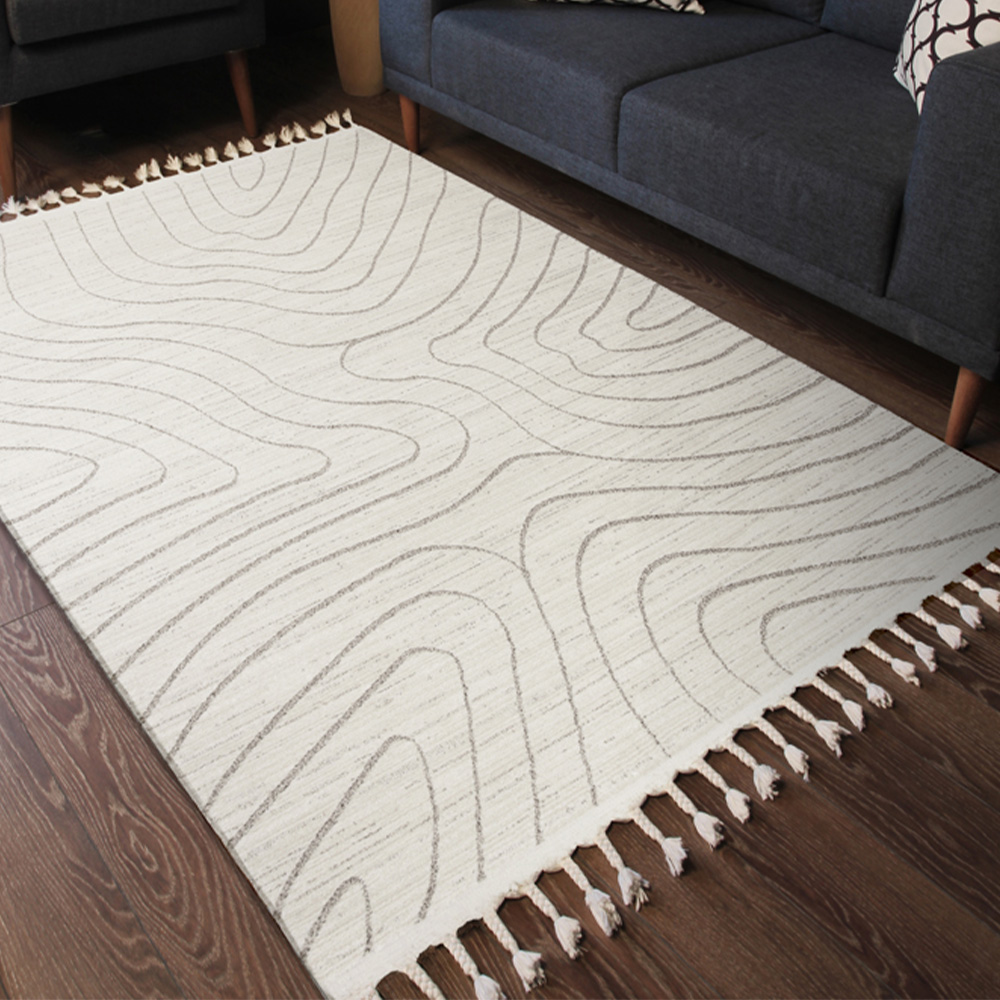Esselle Home Arctic Contour Natural and Mink Rug 120 x 170cm Image 6