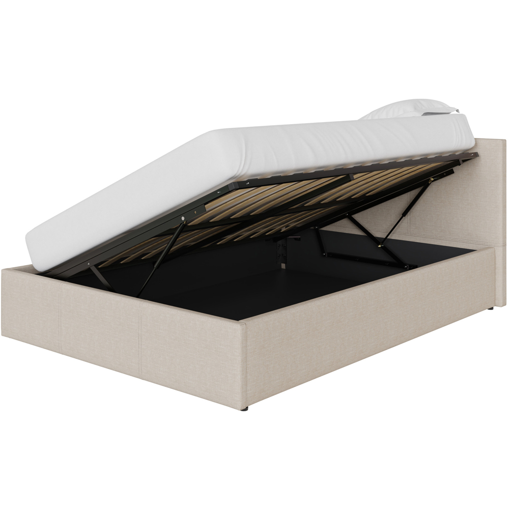 GFW Double Natural Side Lift Ottoman Bed Image 3