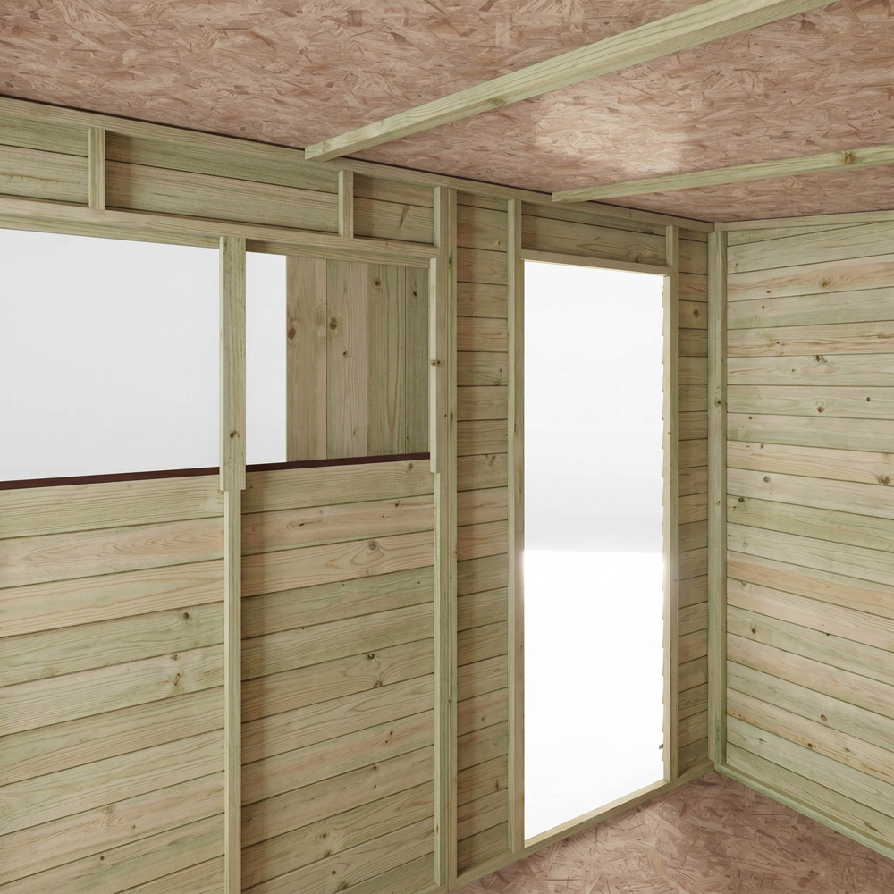 Mercia 8 x 6ft Overlap Pent Shed Image 7