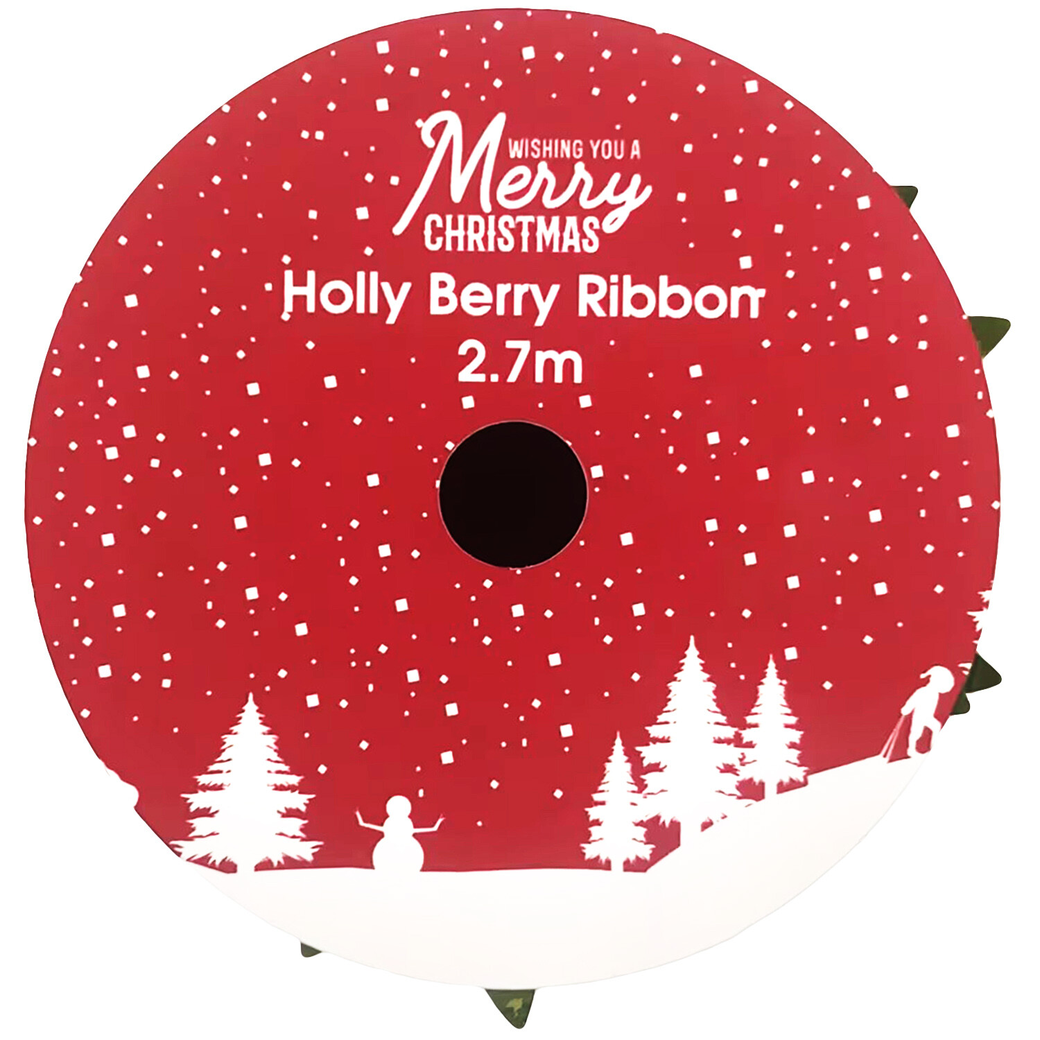 Holly Berry Ribbon - Green and Red Image 4