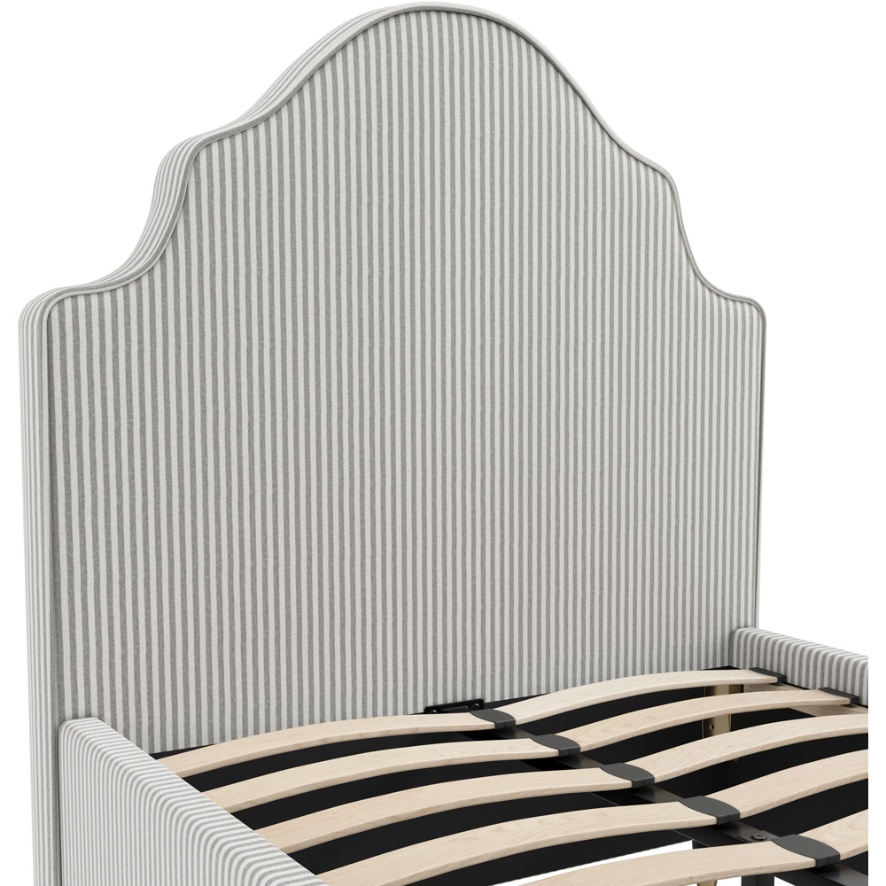 LPD Home Monterey Grey Single Thin Stripe Bed Image 6