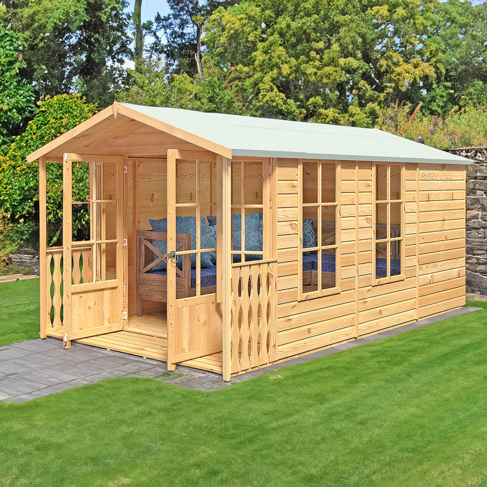 Shire Delmora 8 x 14ft Double Door Traditional Summerhouse Image 6