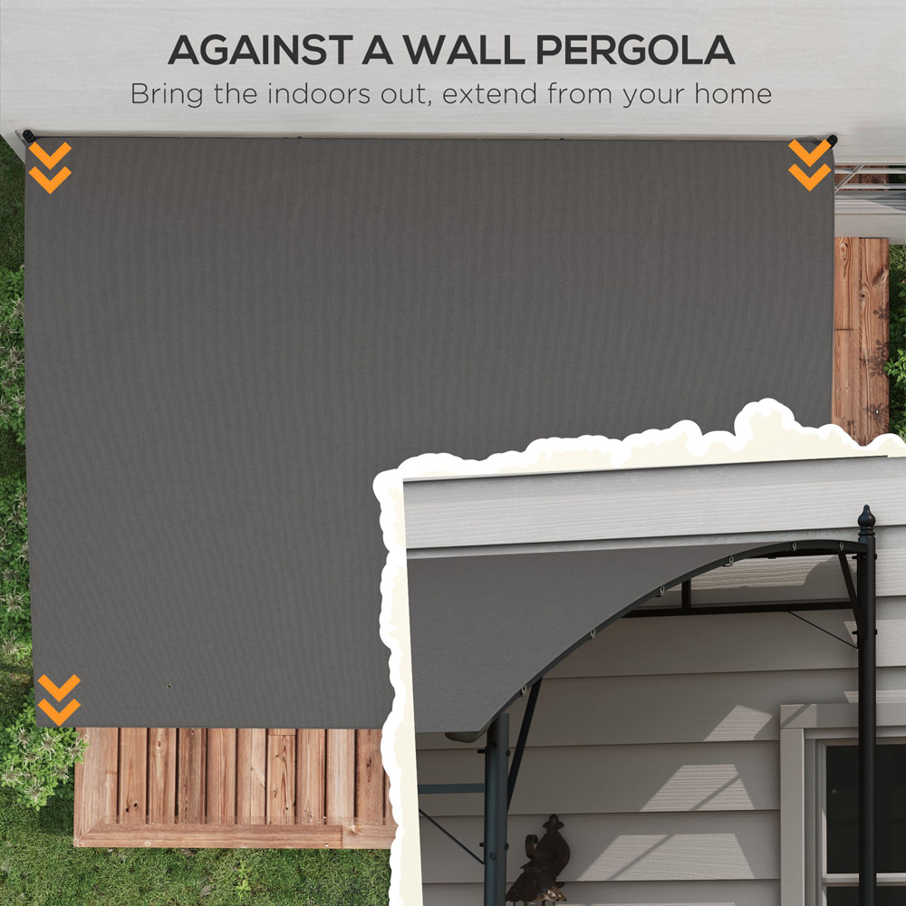 Outsunny 3 x 4m Metal Frame Garden Pergola Image 4