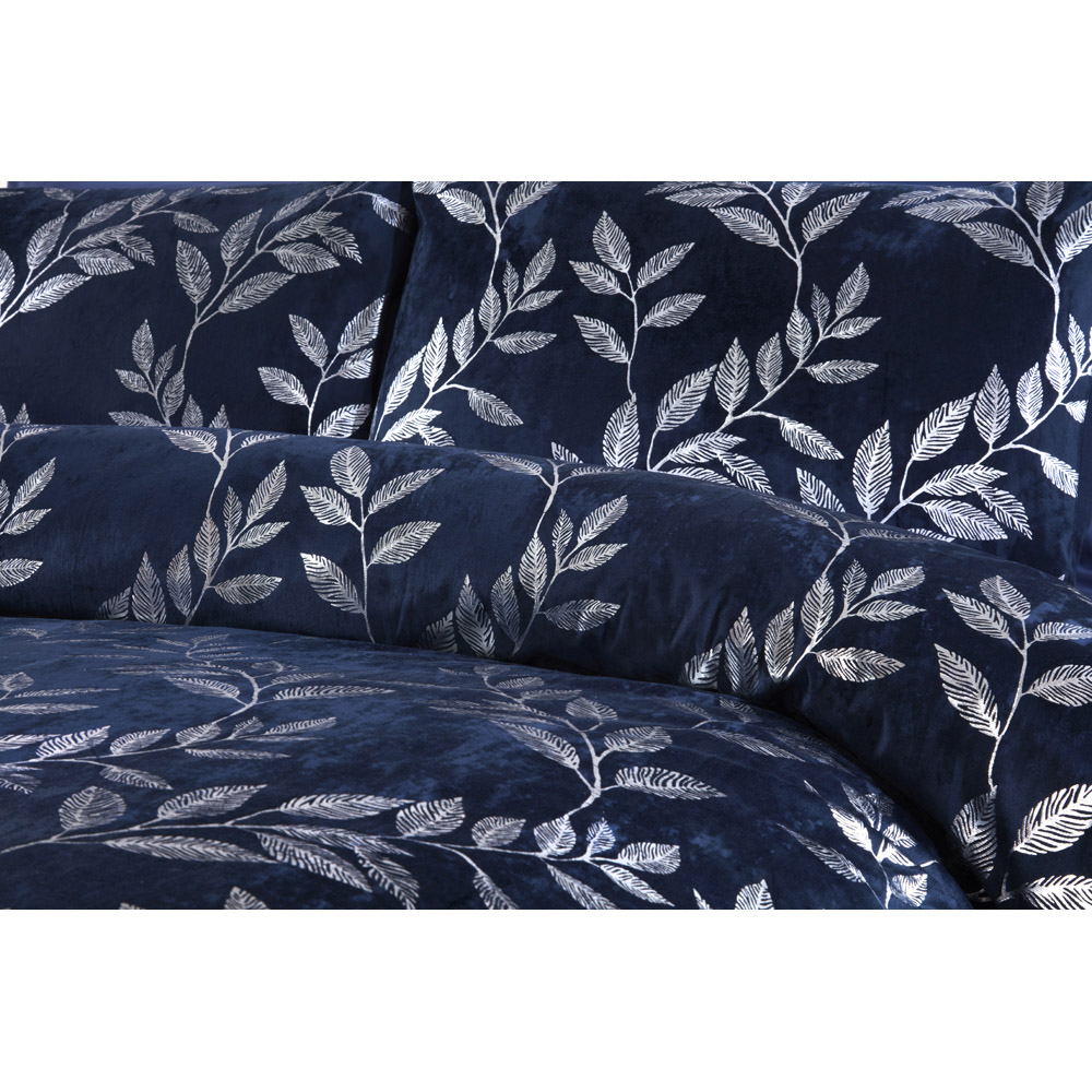 Rapport Home Como Super King Size Navy Duvet Set  Image 2