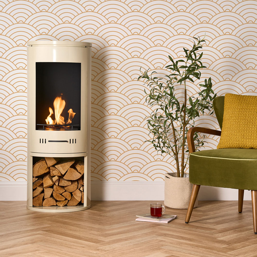 Sureflame Barilo Cream Bio Ethanol Stove with Log Storage 3000W Image 8