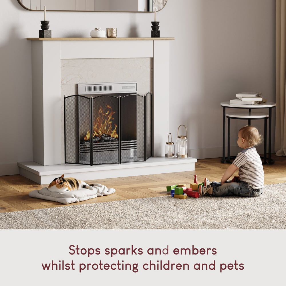 Fire Vida Stanton 4 Panel Fire Guard Image 2