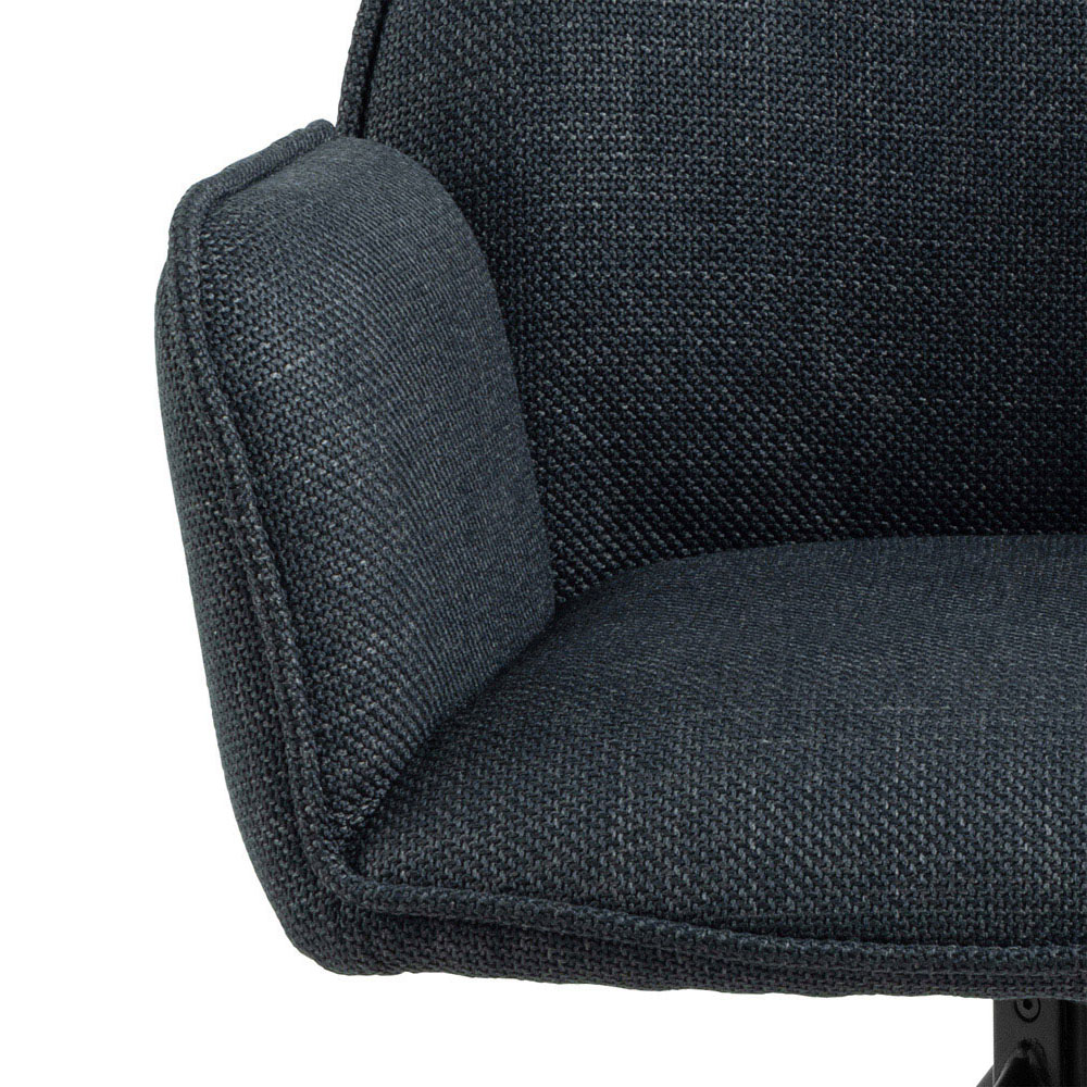 Florence Glenda Grey Swivel Dining Chair Image 5
