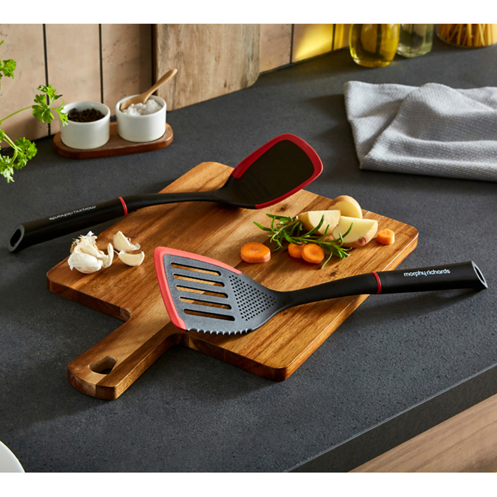 Morphy Richards Slotted and Solid Turner Set Image 2