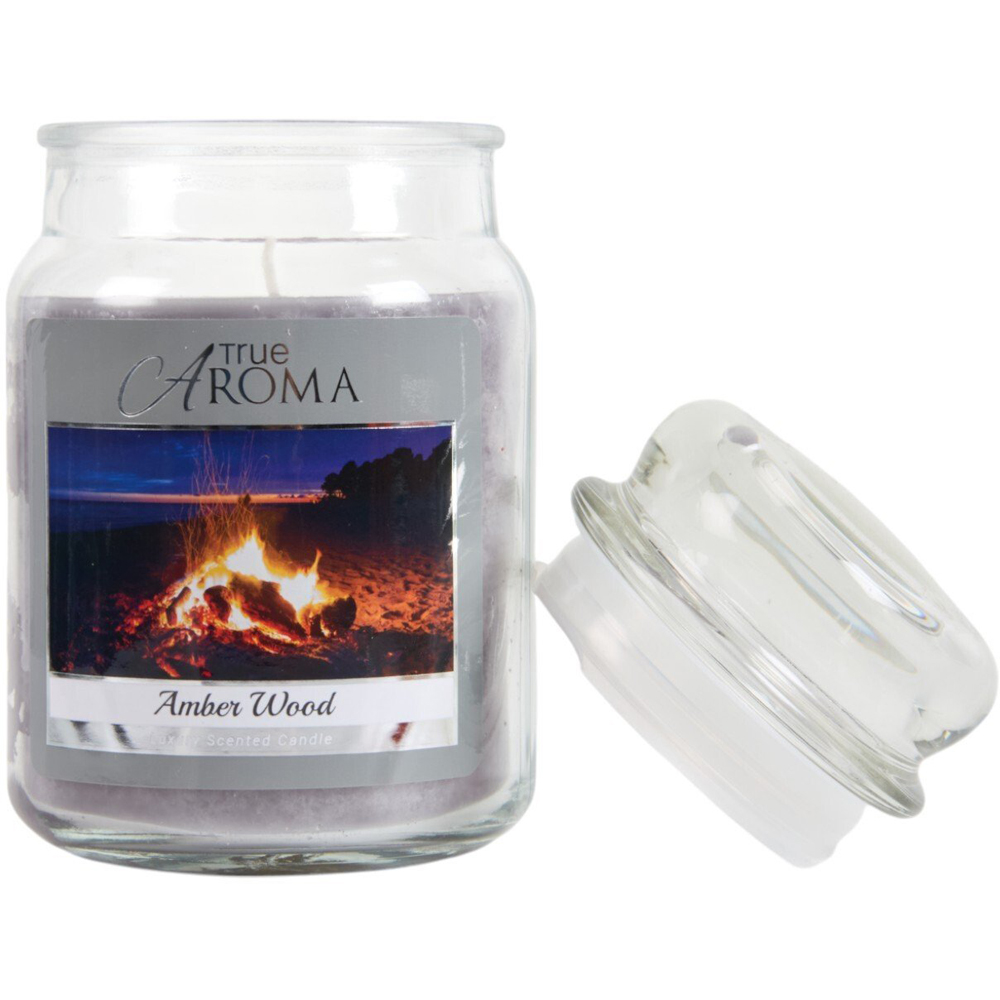 Amber Wood Large Mason Jar Image 3